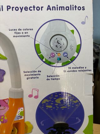 Móvil Proyector Cuna Animalitos Juguettos