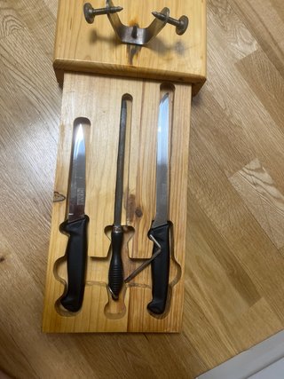 Soporte Jamonero Madera y Metal