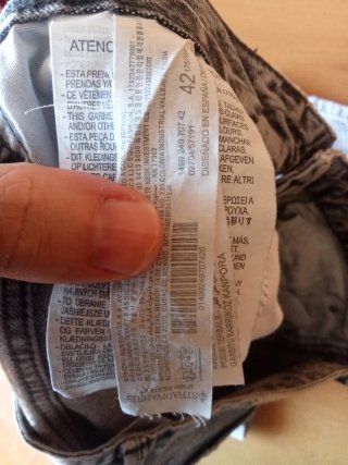 Pantalón Vaquero Stradivarius T.42 Gris