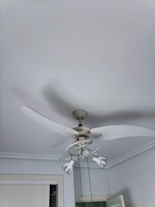 Lámpara Ventilador de Techo Blanca