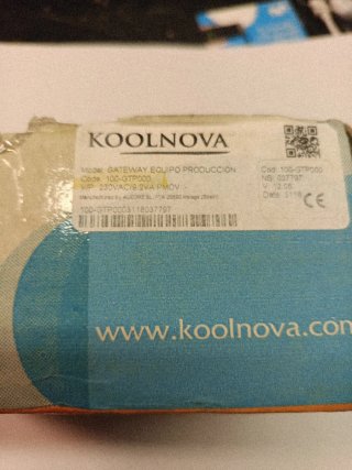 Módulo Control Producción Koolnova 100-GTP000