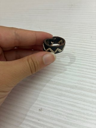 Pack 4 Anillos Madera y Cuero