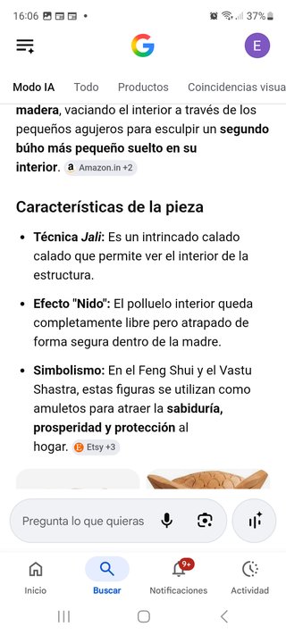 Buhos de madera tallados a mano