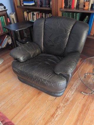 Sillones polipiel negro