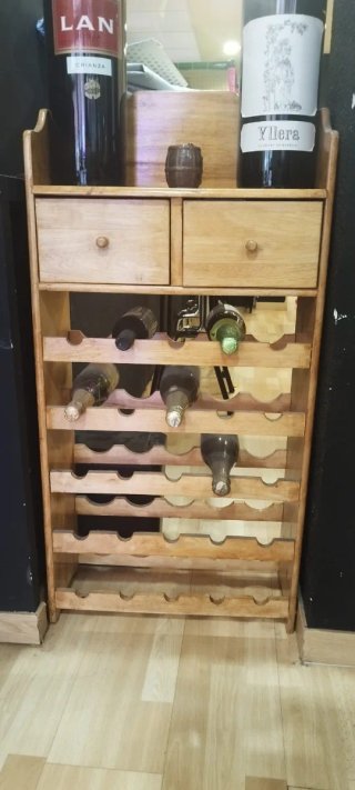Botellero de madera para vinos