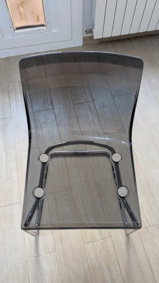 Pack 4 Sillas Comedor Ikea Transparentes gris