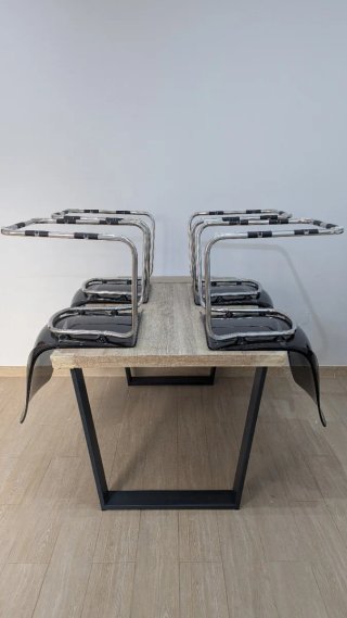 Pack 4 Sillas Comedor Ikea Transparentes gris