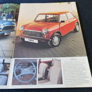 Panfleto Austin Mini 1985 Original