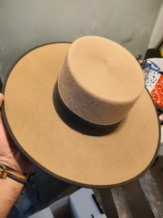 Sombrero Rocío Talla 54 Beige/Marrón