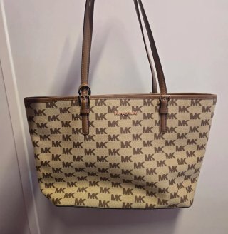 Bolso Michael Kors Beige y Marrón Original