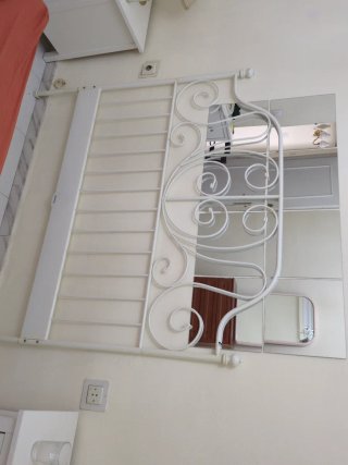 Cabecero de forja blanco matrimonio