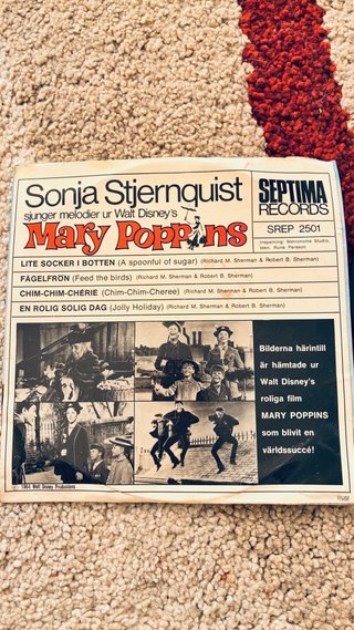 Vinilo Mary Poppins Disney 1964