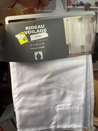 Cortina Voilage Blanca 132x254cm