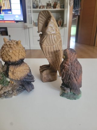 Lote 3 Búhos Decorativos