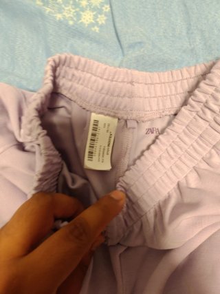 Pantalón niña Zara morado T.XL