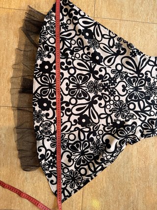 Vestido Babydoll Floral Y2K Negro y Blanco