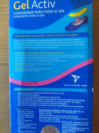 Plantillas Scholl Gel Activ Zapatos Planos