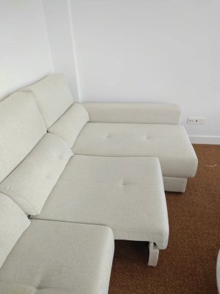 Sofá 4 plazas beige 3.60m