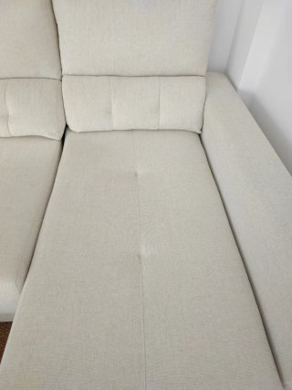 Sofá 4 plazas beige 3.60m