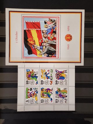Sellos RDA 1969 MNH y hojas preimpresas Leuchtturm