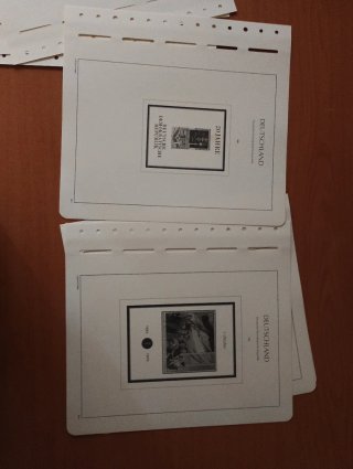 Sellos RDA 1969 MNH y hojas preimpresas Leuchtturm