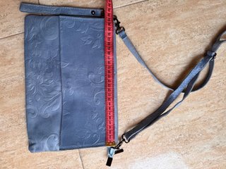 Bolso Piel Italiana Grabada Crossbody