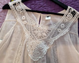 Vestido blanco encaje talla L/XL