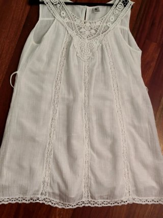 Vestido blanco encaje talla L/XL