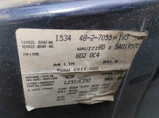 1493714 motor arranque 053911023a audi a4 1.8