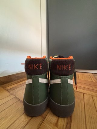 Nike Blazer Mid Verde/Blanco/Naranja