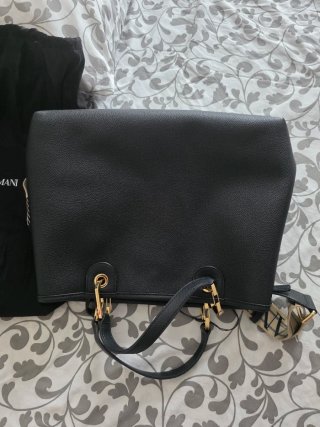 Bolso Emporio Armani Negro y Blanco Nuevo