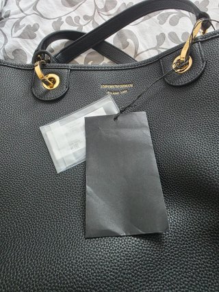 Bolso Emporio Armani Negro y Blanco Nuevo