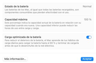 MacBook Air 15" M4 250GB Plata 16gb bateria 100