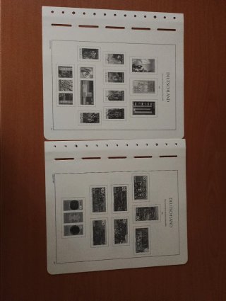 Sellos RDA 1970 MNH y hojas preimpresas Leuchtturm