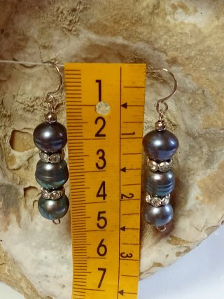 Pendientes Perlas Barrocas Agua Dulce Irregulares
