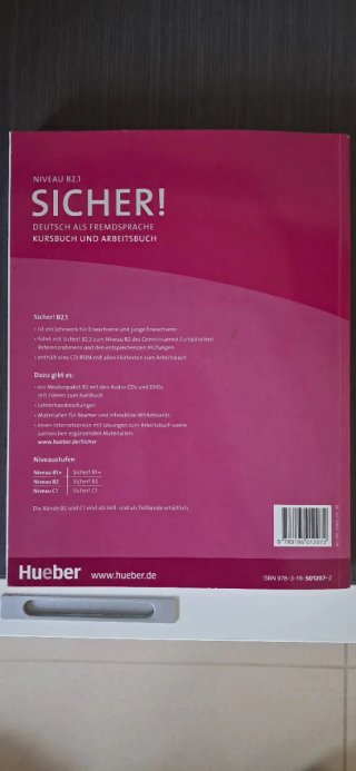 Libros de alemán Sicher! B2.1 y B2.2 de Hueber