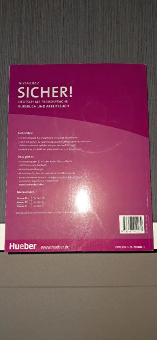 Libros de alemán Sicher! B2.1 y B2.2 de Hueber