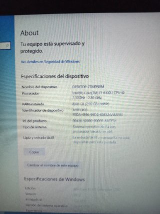 Portatil Ordenador HP Probook 450G3 8GB i3 6ª HD