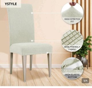 6 Fundas Silla Beige Tela