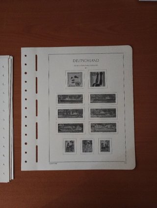 Sellos RDA 1971 MNH y hojas preimpresas Leuchtturm