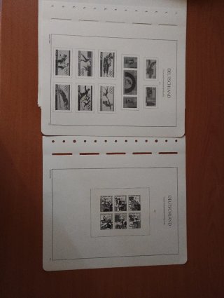 Sellos RDA 1971 MNH y hojas preimpresas Leuchtturm