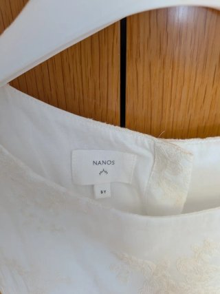 Vestido de Comunión Seda Bordado Nanos