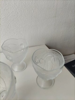 Set di 4 calici da dessert/cocktail in cristallo
