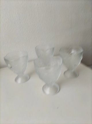 Set di 4 calici da dessert/cocktail in cristallo