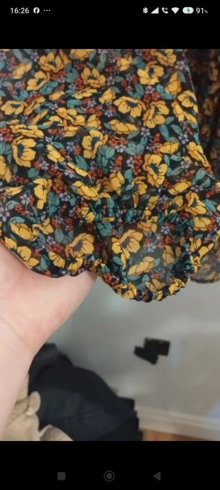 Vestido Zara gasa estampado floral