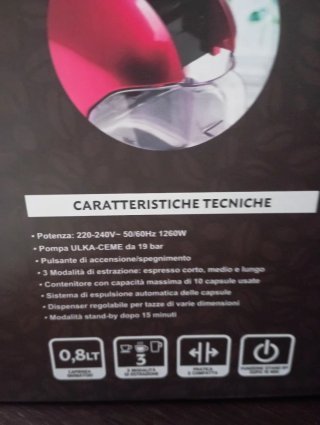Macchina Caffè Espresso Necchi NC503 Rossa