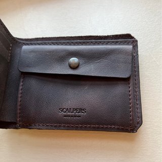 Cartera Scalpers 100% Piel Marrón