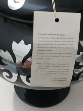 Vaso Vintage Murano Vetro Artistico