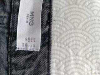 Vaqueros Jeans Mom Mango gris lavado talla 36