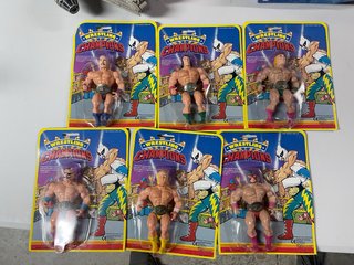 Lote 6 Figuras Lucha Libre Wrestling Champions